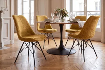 scandinavische stoel kaki