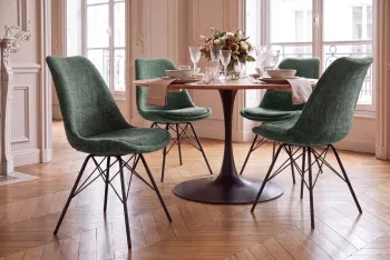 scandinavische stoel kaki