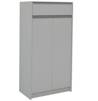 schoenenkast mat wit 60 cm