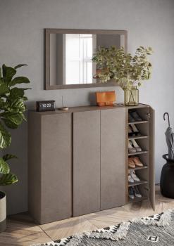 schoenenkast brons eiken mercure 140 cm