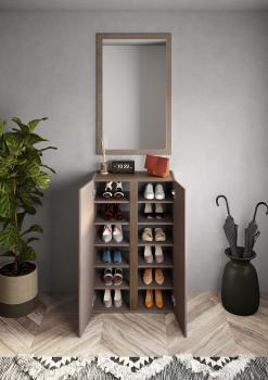 schoenenkast brons eiken mercure 70 cm