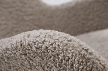 schommelstoel beige bouclé