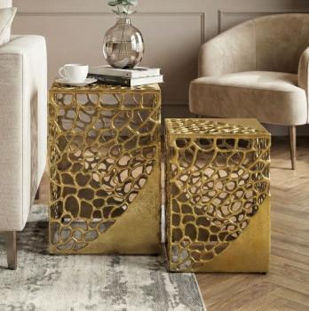 Tafelset goud aluminium