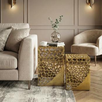 Tafelset goud aluminium