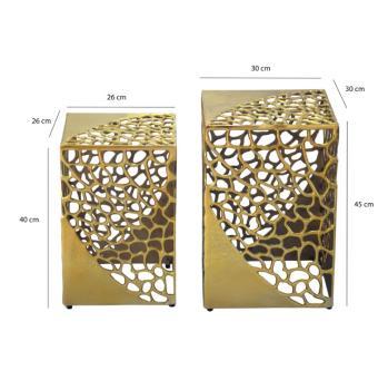Tafelset goud aluminium
