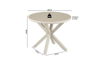 salontafel beige keramiek 60 cm