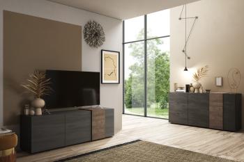 Venus Dressoir Titanium eiken 181 cm