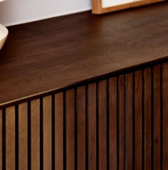 Dressoir donkerbruin mangohout 210 cm