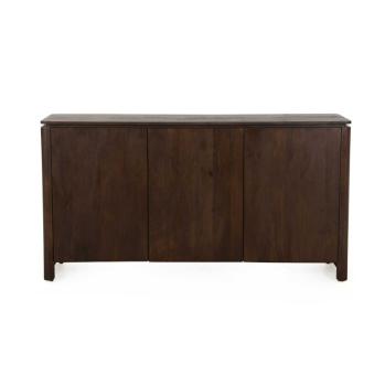 Dressoir donkerbruin mangohout 165 cm