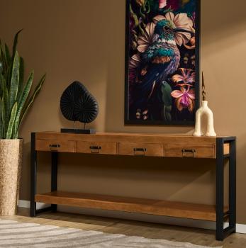 Sidetable mangohout 180 cm