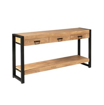 Sidetable mangohout massief met laden 150 cm