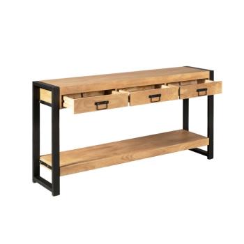 Sidetable mangohout massief met laden 150 cm