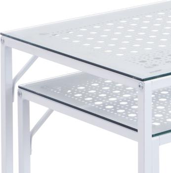 sidetable set wit metaal 100 cm