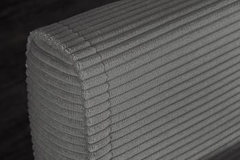 slaapbank grijs cord stof 140 cm incl. kussens