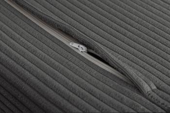 slaapbank grijs cord stof 140 cm incl. kussens