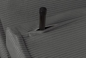 slaapbank grijs cord stof 140 cm incl. kussens