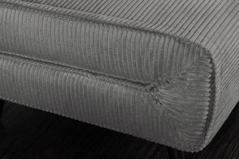 slaapbank grijs cord stof 140 cm incl. kussens