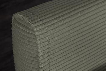 Slaapbank groen cord stof 140 cm incl. kussens