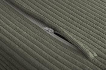 Slaapbank groen cord stof 140 cm incl. kussens