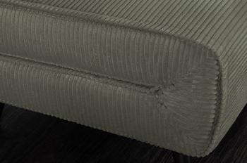 Slaapbank groen cord stof 140 cm incl. kussens