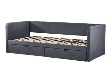Slaapbank grijs met laden 215 cm