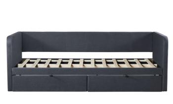 Slaapbank grijs met laden 215 cm