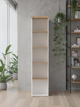 smalle hoge kantoor kast wit hoogglans 40x190 cm