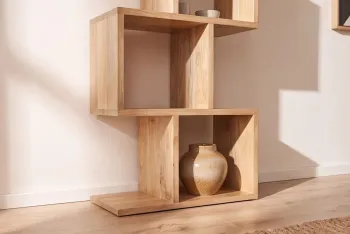Vakkenkast mangohout cremekleur 150 cm