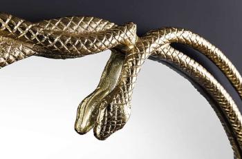 Wandspiegel Snake goud vorm 50x52 cm