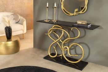 Wandspiegel Snake goud vorm 50x52 cm