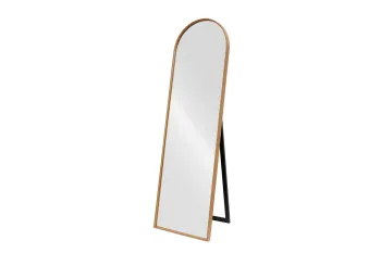 Passpiegel staand model walnoot omlijsting 165 cm