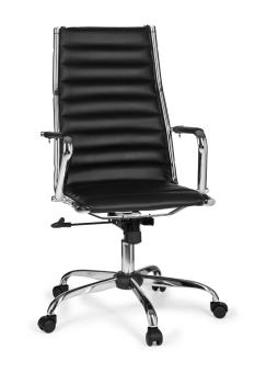 Bureaustoel Design zwart chroom