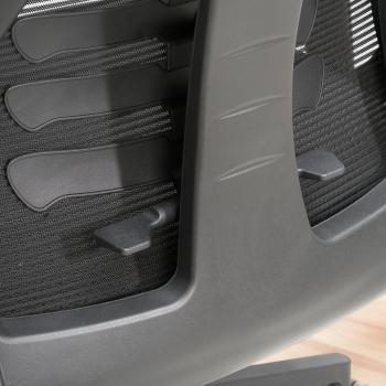 ergonomische bureaustoel zwart mesh stof