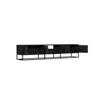 TV meubel zwart mangohout 240 cm