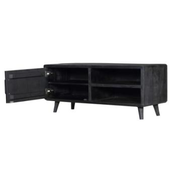 tv-meubel zwart mangohout 120 cm