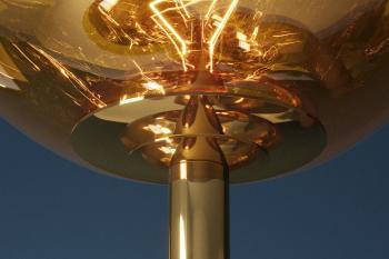 vloerlamp goud met 7 glasbollen 168 cm
