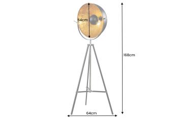 Staande Studio vloerlamp zwart goud 168 cm