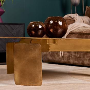 salontafel set goud 90 en 60 cm
