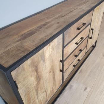 dressoir mango metaal 210 cm