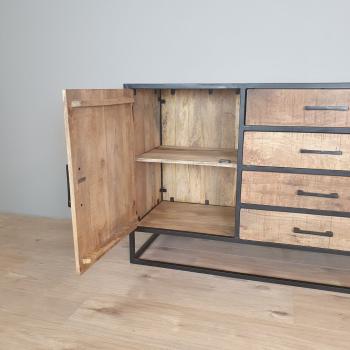 dressoir mango metaal 165 cm