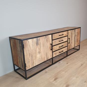 dressoir mango metaal 210 cm