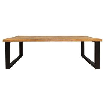 Vooraanzicht van Mango eettafel 200 cm U poot