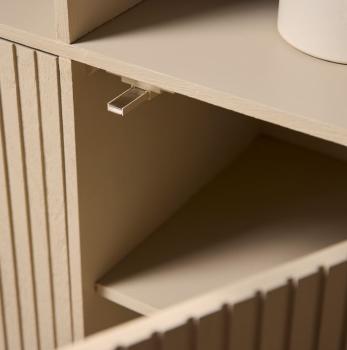 Vakkenkast zandbeige 135 cm