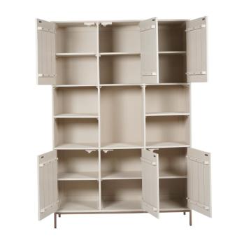 Vakkenkast zandbeige 135 cm