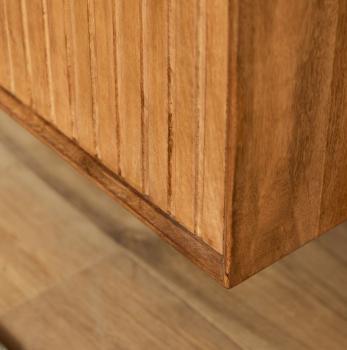 Stripe zwevend tv meubel bruin naturel mangohout 160 cm