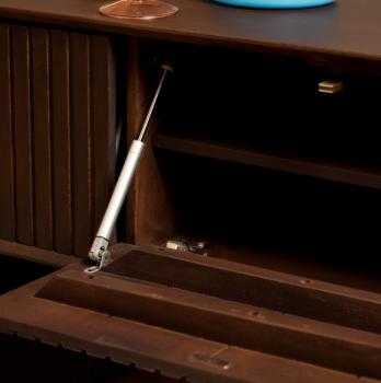 Zwevend tv meubel stripe walnoot 160 cm