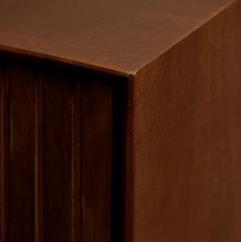 Zwevend tv meubel stripe walnoot 160 cm