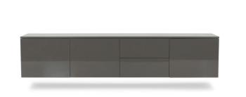 groot zwevend dressoir 221 cm grijs