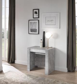 uitschuifbare tafel beton look