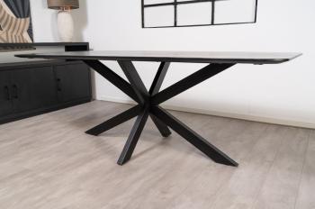 tafel mango zwart 240 cm